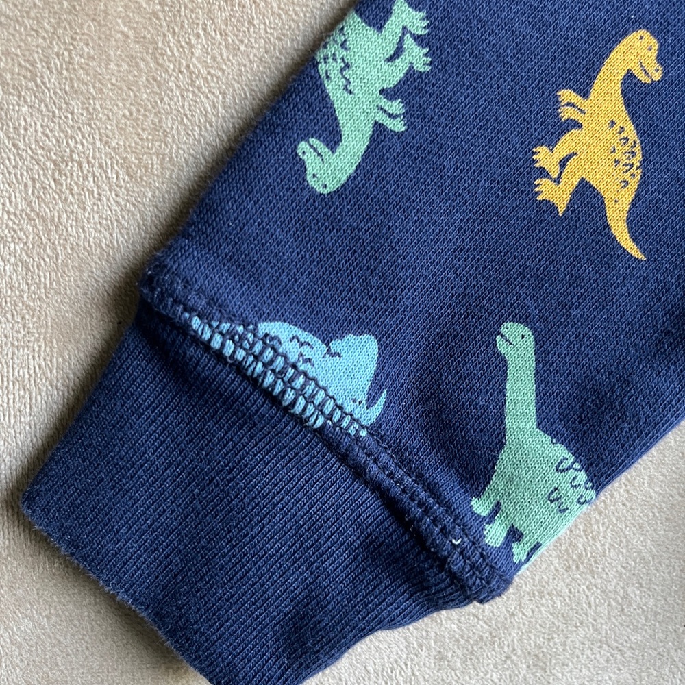 GAP Blue Dinosaur Zip Bear Hoodie 12-18 Months - Picture 3 of 5